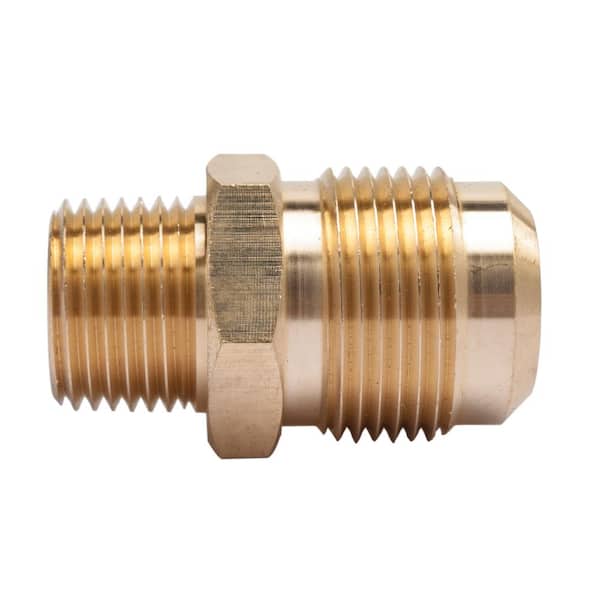 LTWFITTING 3/4 in. Flare x 1/2 in. MIP Brass Adapter Fitting (5-Pack)
