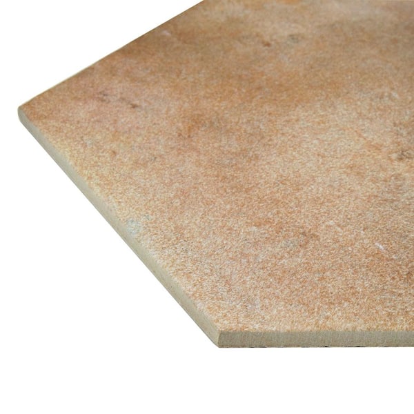 Americana Boston Hex North 11 in. x 12-3/4 in. Porcelain Floor and Wall Take Home Tile Sample