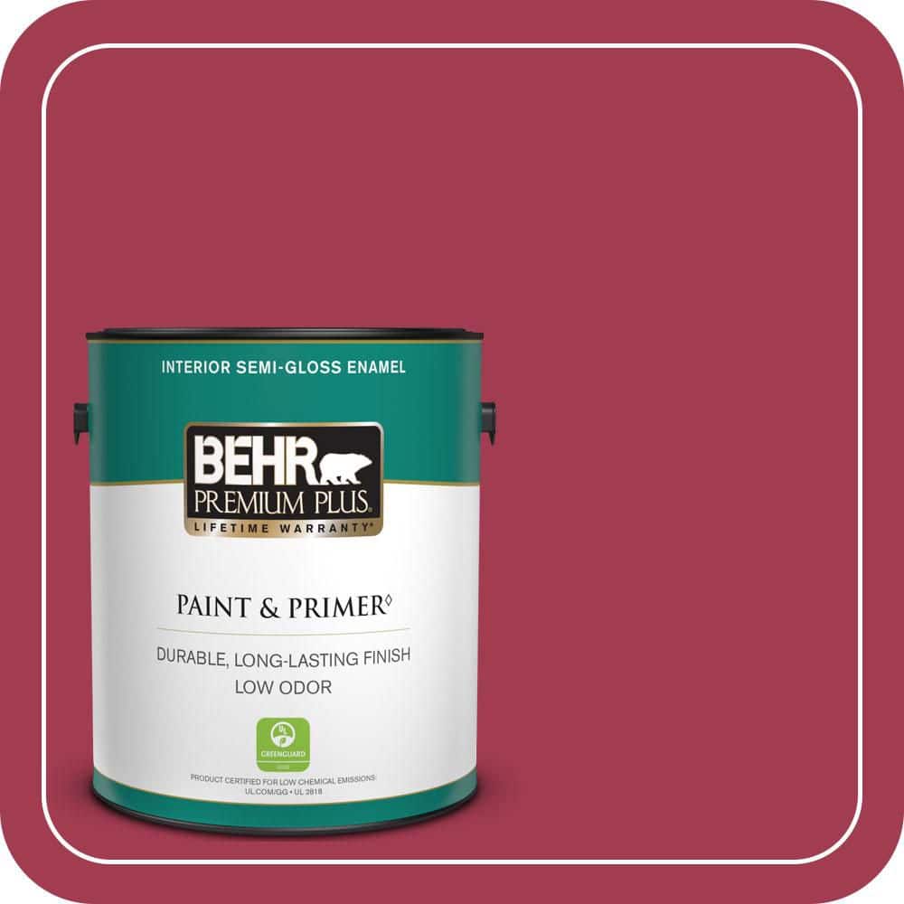 1 gal. #S-G-120 Strawberry Daiquiri Semi-Gloss Enamel Low Odor Interior Paint & Primer price history on PriceWatchPro
