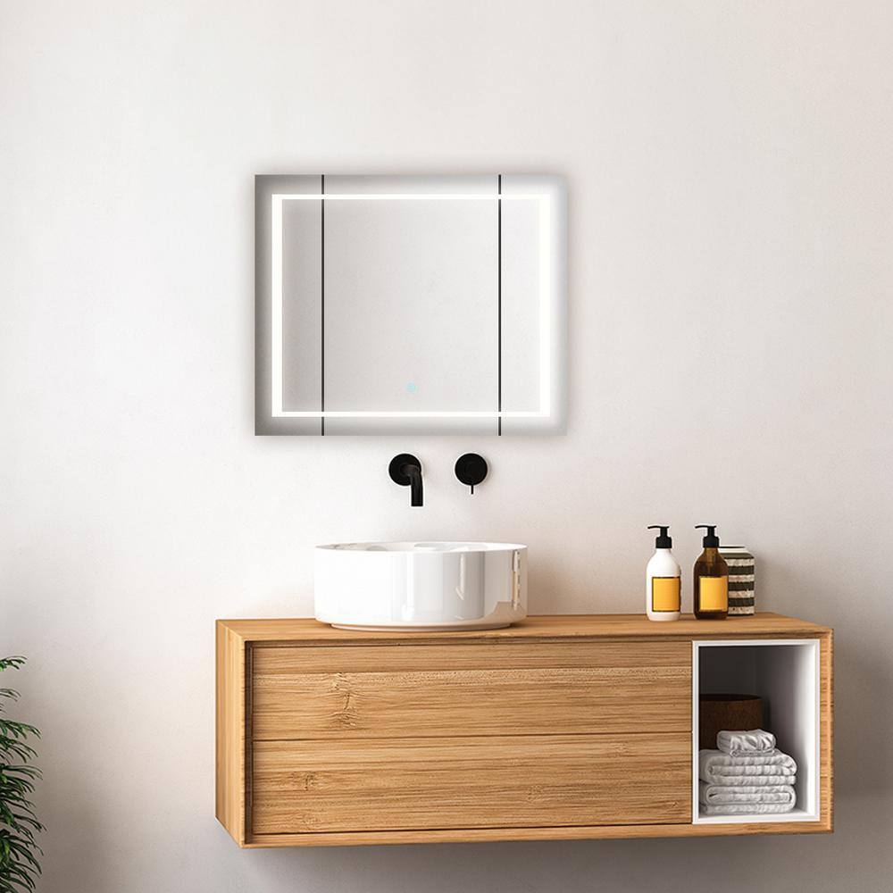 Royale Plus 36" Brushed Aluminum LED Medicine Cabinet with Defogger