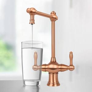 2-Handle Copper Drinking Fountain Water Faucet