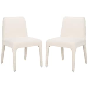 Derrick Ivory 18.9 in. Wood Dining Chair Set of 2