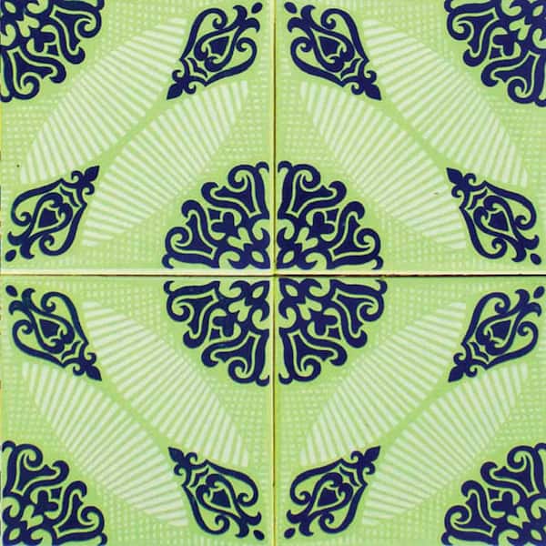 MI ALMA Green/Blue H27 12 in. x 12 in.Vinyl Peel and Stick Tile (24 Tiles,  24 sq.ft./pack) H27-12x12-Inch - The Home Depot