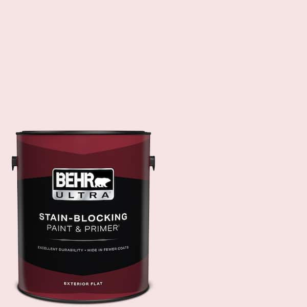 BEHR ULTRA 1 gal. #100C-1 Cupid Arrow Flat Exterior Paint & Primer