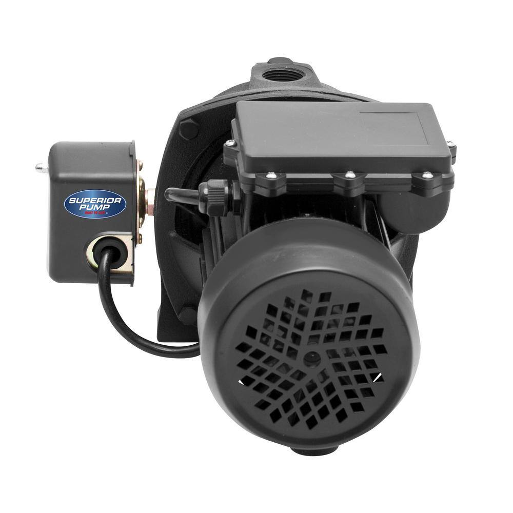 Black Cast Iron 1 HP Convertible Jet Pump