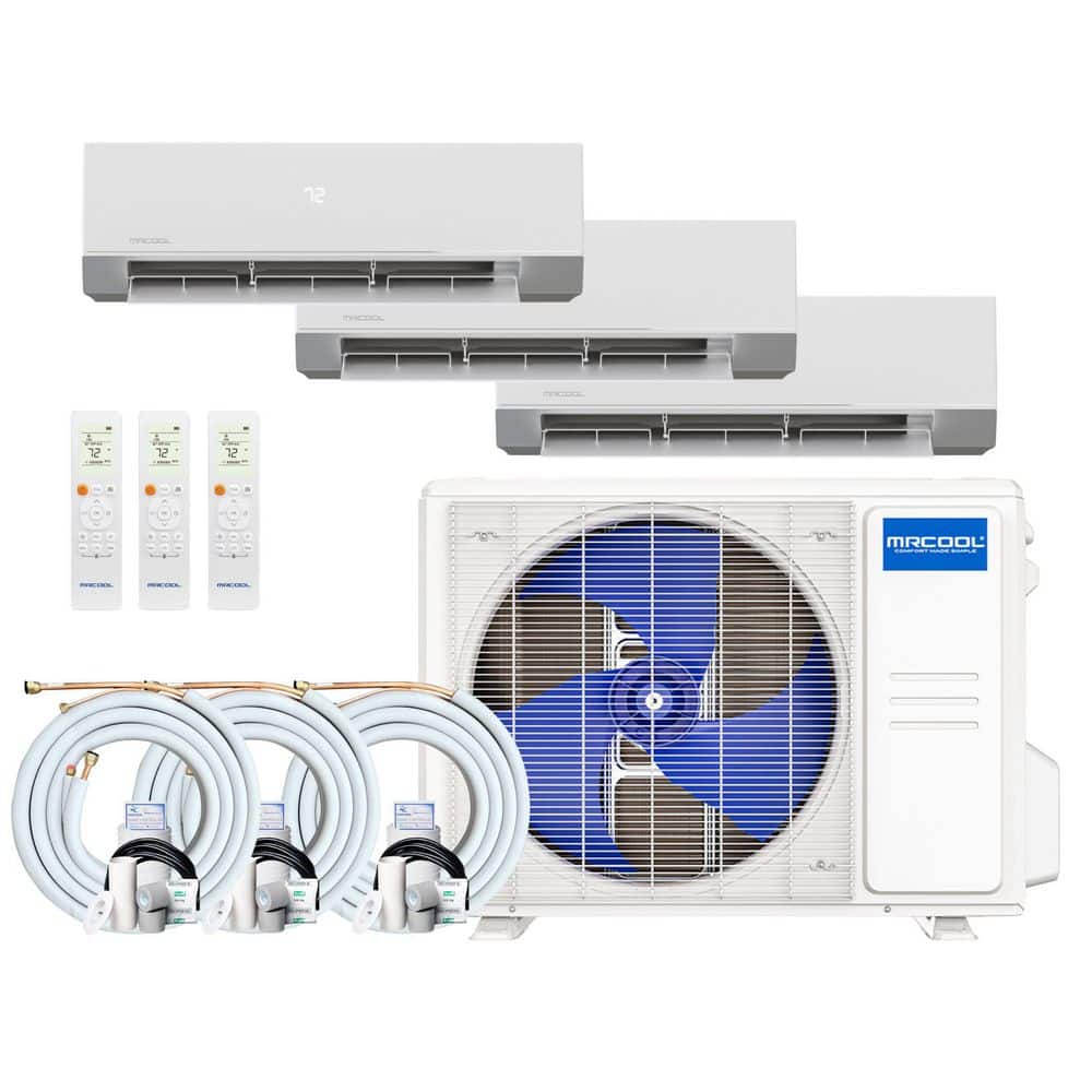 Olympus 4th Gen 33,000 BTU 3 Ton Multi-Zone 24 SEER2 Ductless Mini Split AC-Heat Pump with 9K,12K,12K and (3)16ft Lines price history on PriceWatchPro