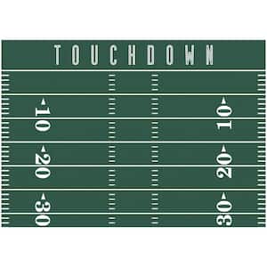 GREEN FOOTBALL FIELD DRY ERASE XL GIANT PEEL and STICK WALL DECALS