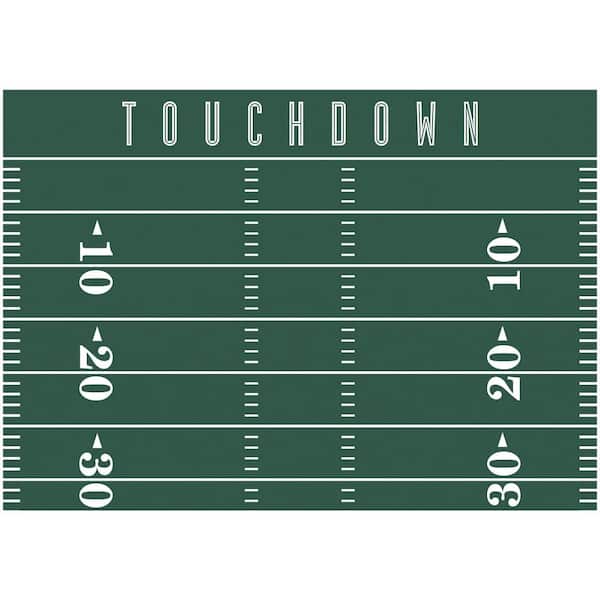 RoomMates GREEN FOOTBALL FIELD DRY ERASE XL GIANT PEEL and STICK WALL DECALS