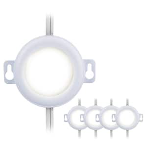 LED High Low Switch Linkable Puck Light (5-Pack)