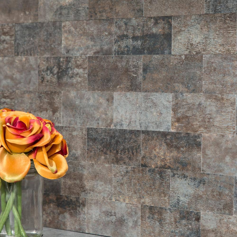 Ancient Cork Peel and Stick Composite Wall Tile