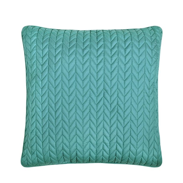 J QUEEN NEW YORK INC Cabo Polyester 20 in. Square Quilted Decorative 20 in. x 20 in. Throw Pillow