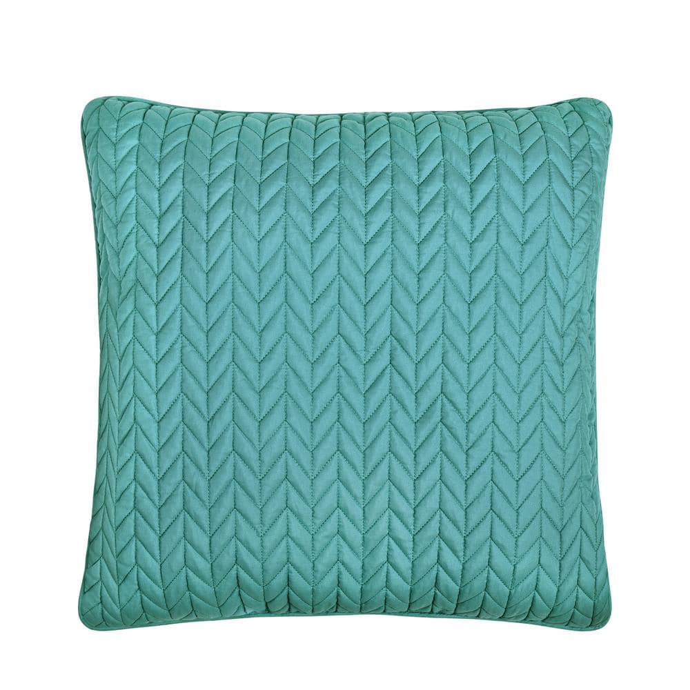 Cabo Polyester 20 in. Square Quilted Decorative 20 in. x 20 in. Throw Pillo