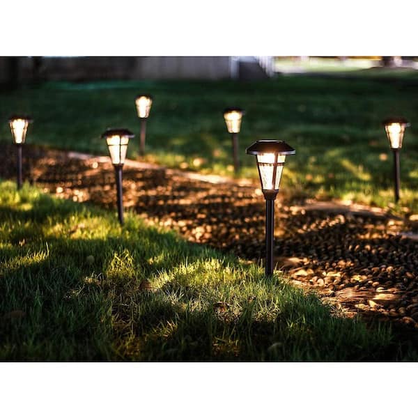 Solar Bronze Integrated LED Path Light (6-Pack)