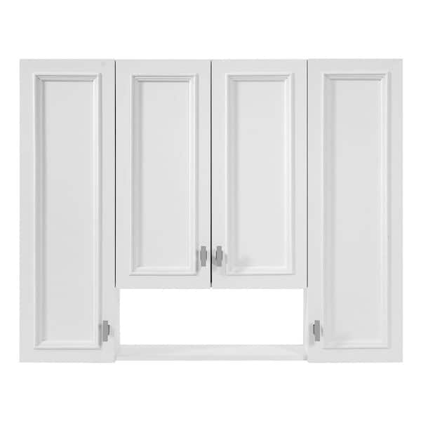 36 in. W x 7 in. D x 28.7 in. H Rectangular MDF White Surface Mount Medicine Cabinet without Mirror
