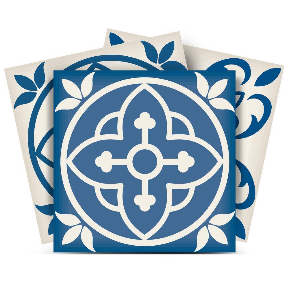 Blue and White SB11 7 in. x 7 in. Vinyl Peel and Stick Tile (24 Tiles, 8.17 sq. ft. /pack) price history on PriceWatchPro