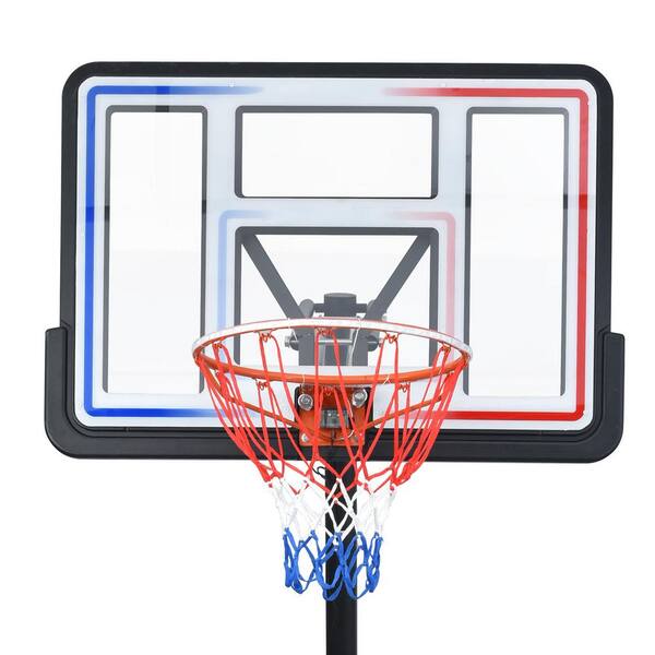 Winado 8 ft. H to 10 ft. H Adjustable Portable Basketball Hoop 518859160023  - The Home Depot