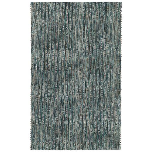 Addison Rugs Sierra 1 Turquoise 2 ft. x 3 ft. Tonal Solid Wool Indoor ...