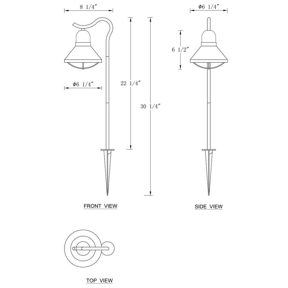 Matte Black Low Voltage LED Pathway Light Multipack