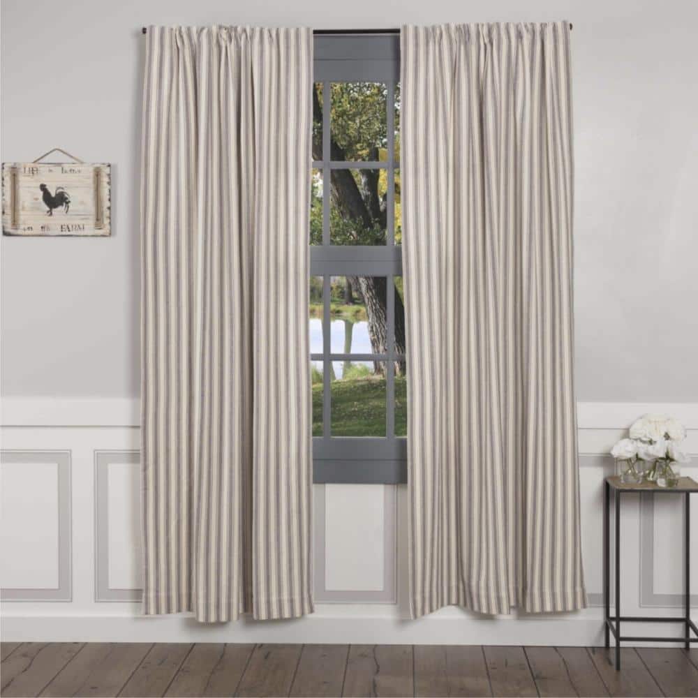 Market Place Gray Ticking Stripe Panel Set of 2 84Lx40W price history on PriceWatchPro