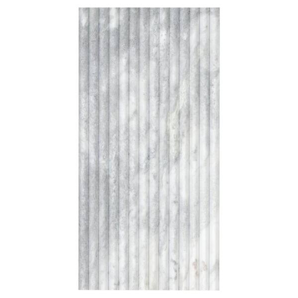 MSI Capri Blue Valentino Fluto 12 in. x 24 in. Honed Marble Fluted