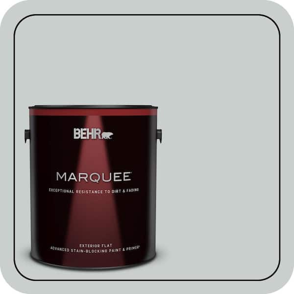 BEHR MARQUEE 1 gal. #720E-2 Light French Gray Flat Exterior Paint & Primer