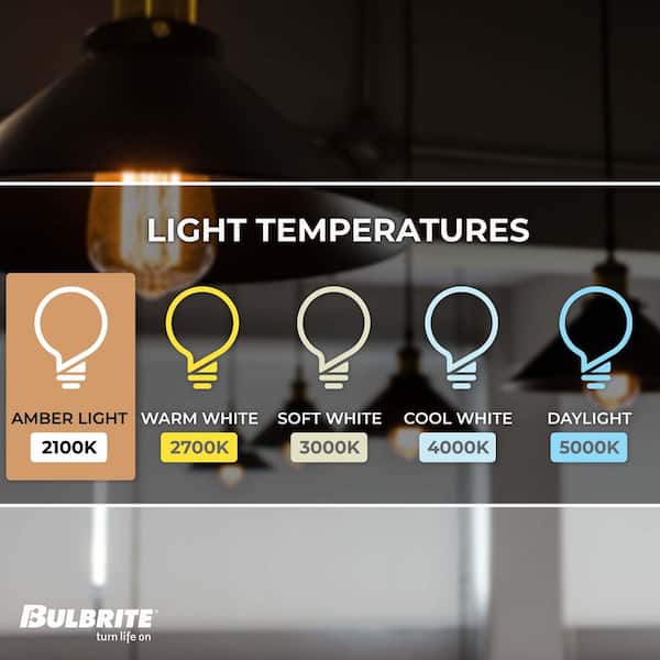 Bulbrite 60 - Watt Equivalent ST18 Dimmable Medium Screw