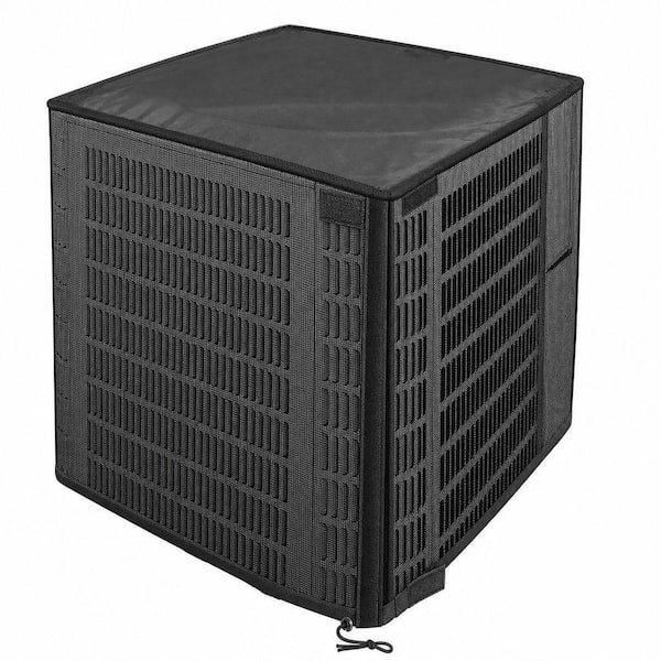 2-in-1 Mesh Outdoor Air Conditioner Cover with Detachable 600D Waterproof Top, All Season 24 x 24 x 30 in. AC Unit Cover