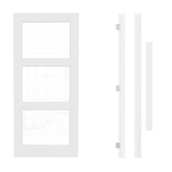 Masonite 32 in. x 80 in. 2-Panel Logan Left-Hand Hollow Core Ultra