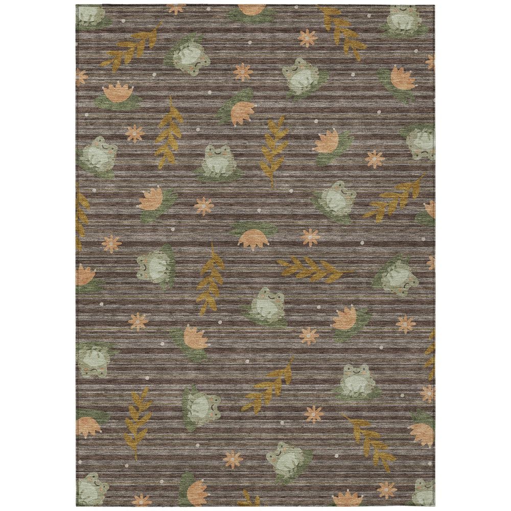 Chantille Machine Washable Indoor/Outdoor Abstract ACN2795 Chocolate 9 ft. x 12 ft. Area Rug price history on PriceWatchPro
