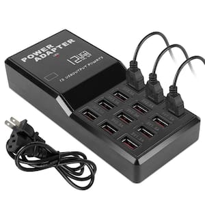 12-Ports USB Charging Station Hub 60-Watt for Multiple Devices