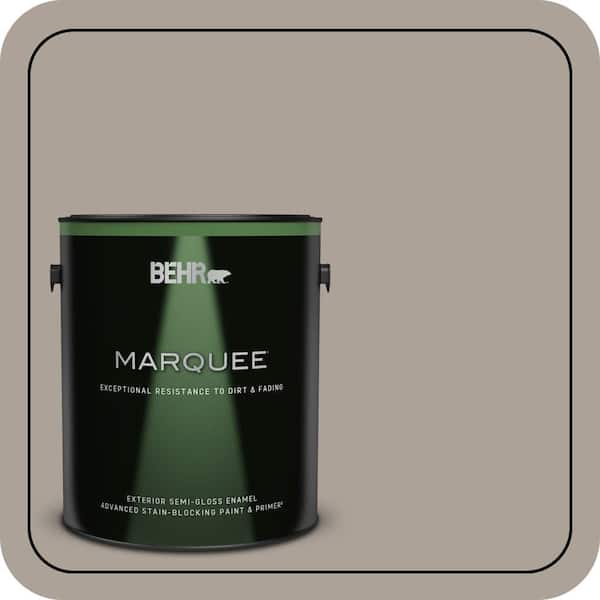 BEHR MARQUEE 1 gal. #ECC-18-1 Quail Ridge Semi-Gloss Enamel Exterior Paint & Primer