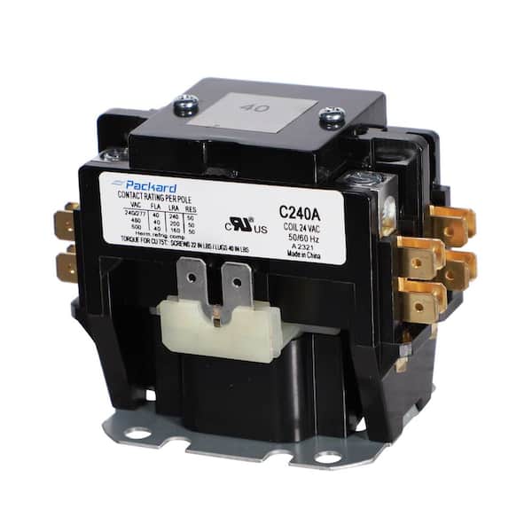 2 Pole 40 Amp 24 VAC Contactor
