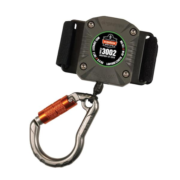 Ergodyne Squids lbs./0.9 kg Tool Lanyard - Belt Loop Plus Locking Carabiner 3002 - The Home Depot