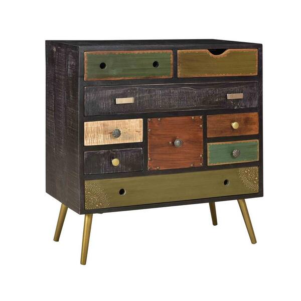 Coast to Coast Imports Midnight Multicolor 9-Drawer Chest