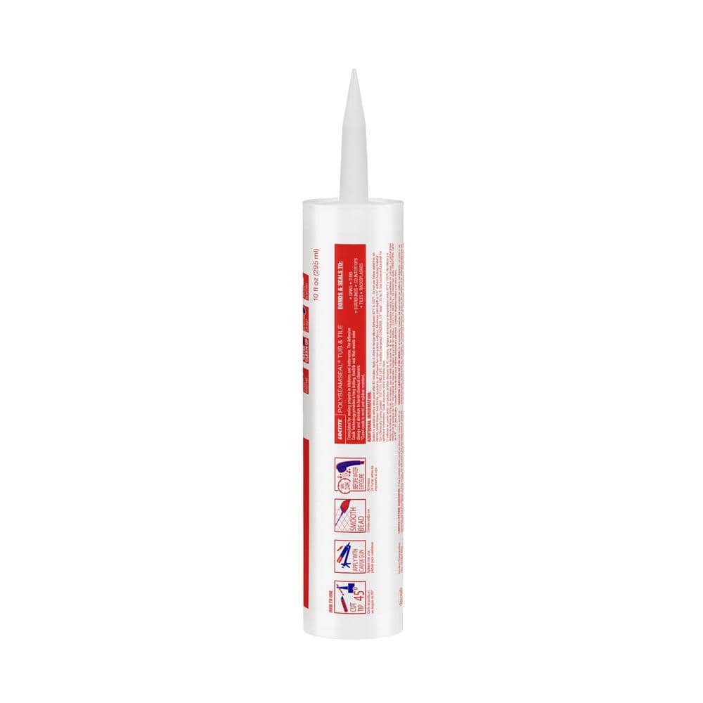 Clear Acrylic Multipurpose Caulk Sealant for Tub and Tile, 10 oz, Pack of 12