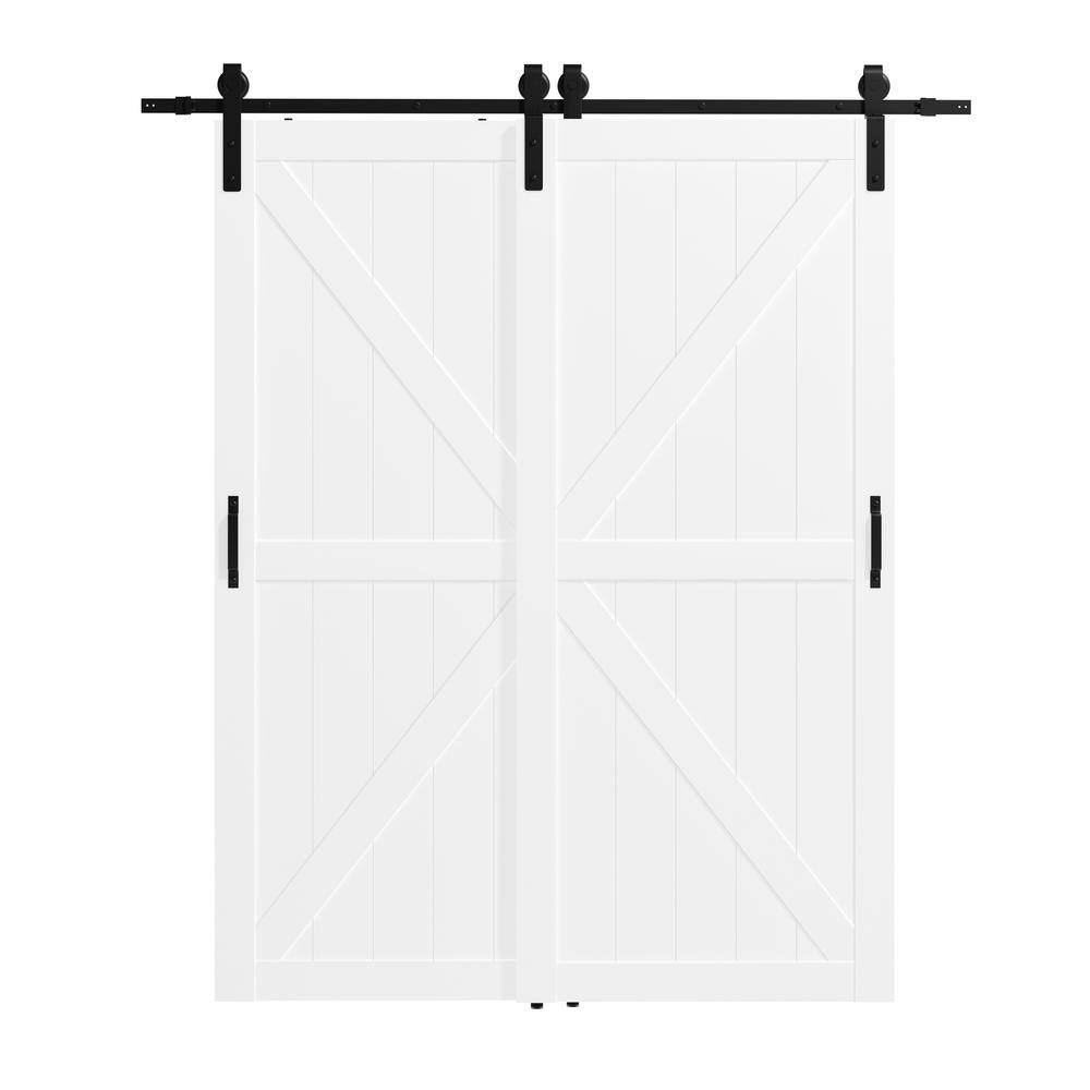 Reviews for TENONER 72 in. x 84 in. (Double 36 in. Doors) White, MDF
