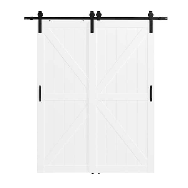 Reviews for TENONER 72 in. x 84 in. (Double 36 in. Doors) White, MDF