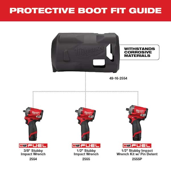 M12 FUEL STUBBY Impact Wrench Protective Boot (Boot-Only)