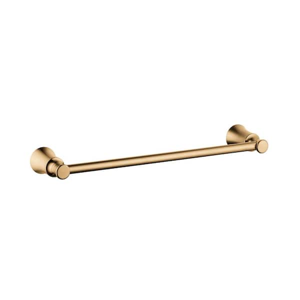 Joleena 4 in. Wall Mounted Towel Bar, 18 in. Brushed Bronze