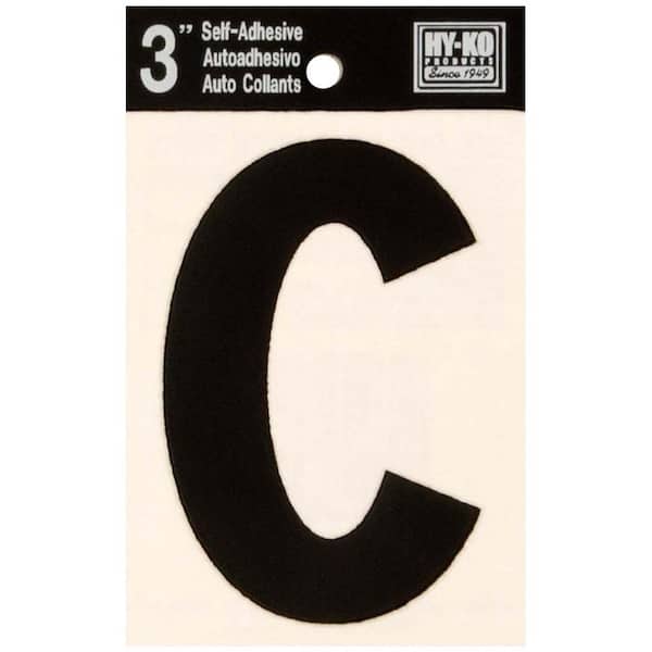 HY-KO 3 in. Self-Adhesive Vinyl Letter C