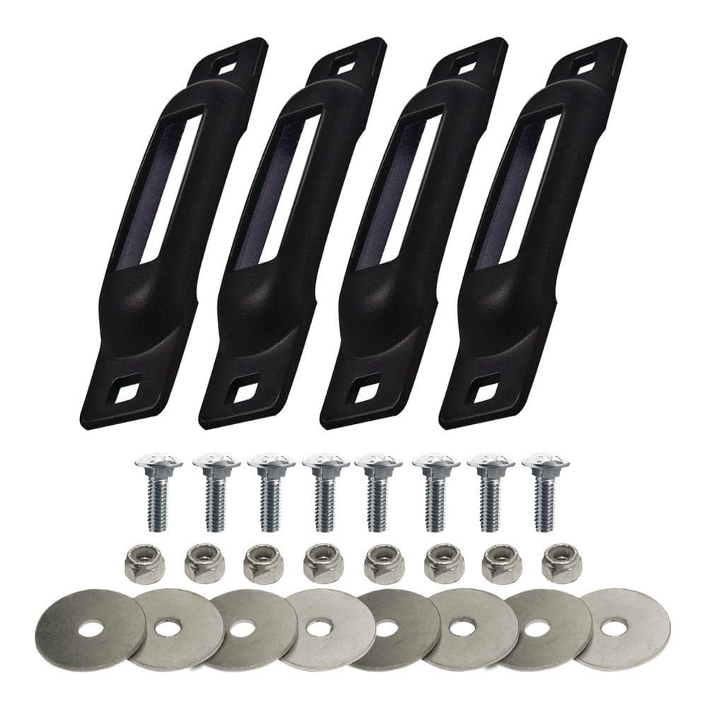 E-Track Single Strap Anchor in Black with Carriage Bolts (4-Pack) price history on PriceWatchPro