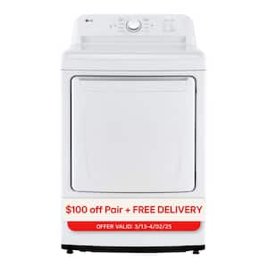 7.3 Cu.Ft. Vented Electric Dryer in White with Sensor Dry Technology