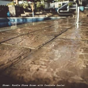 72 sq. ft. Concrete Rundle Stone Brown Paver Kit