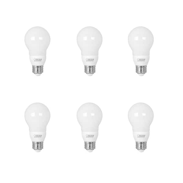 Feit Electric 0.6-Watt Equivalent A19 Medium E26 Base Color Changing Party LED Light Bulb (6-Pack)