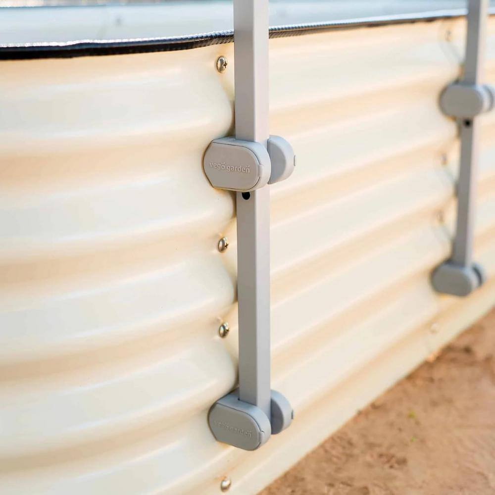 Gray Metal Modular Garden Wall Trellis System