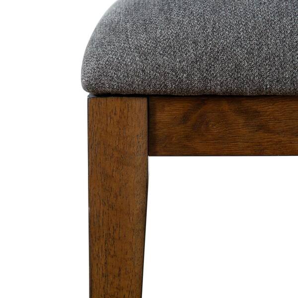 Furniture of America Copell Gray Fabric Side Chair (Set of 2
