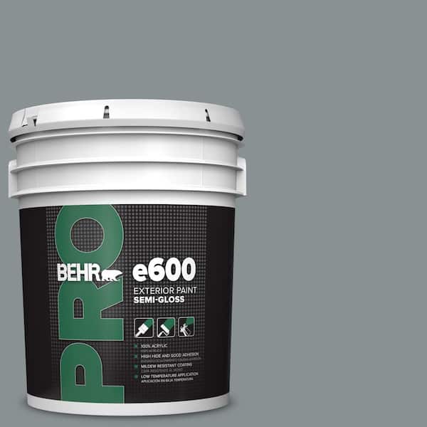 5 gal. #MQ5-29 Gotham Gray Semi-Gloss Exterior Paint