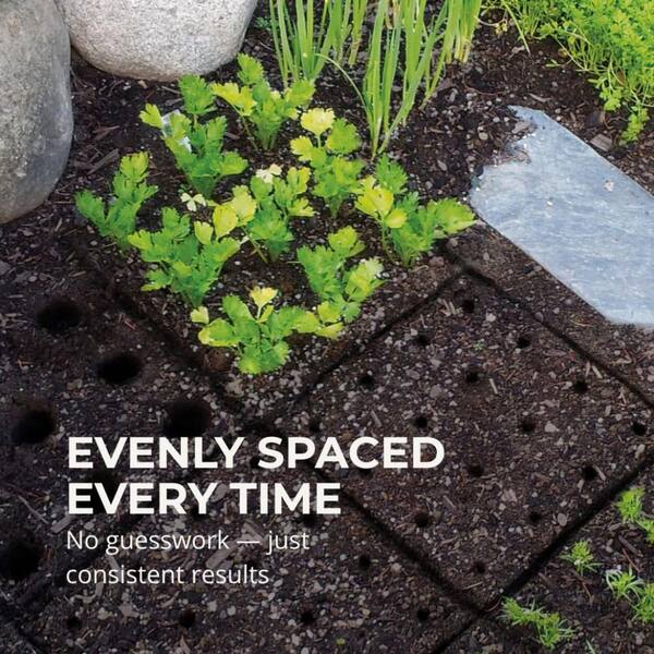 Square foot garden seed spacer, saves space and cuts weeds