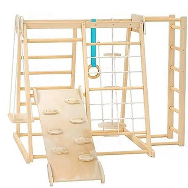 Kids Jungle Gym Series in Natural Wood Indoor Residential