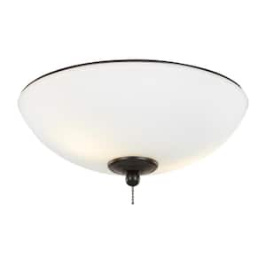Dimmable 12 in. Oil Rubbed Bronze Ceiling Fan LED Light Kit